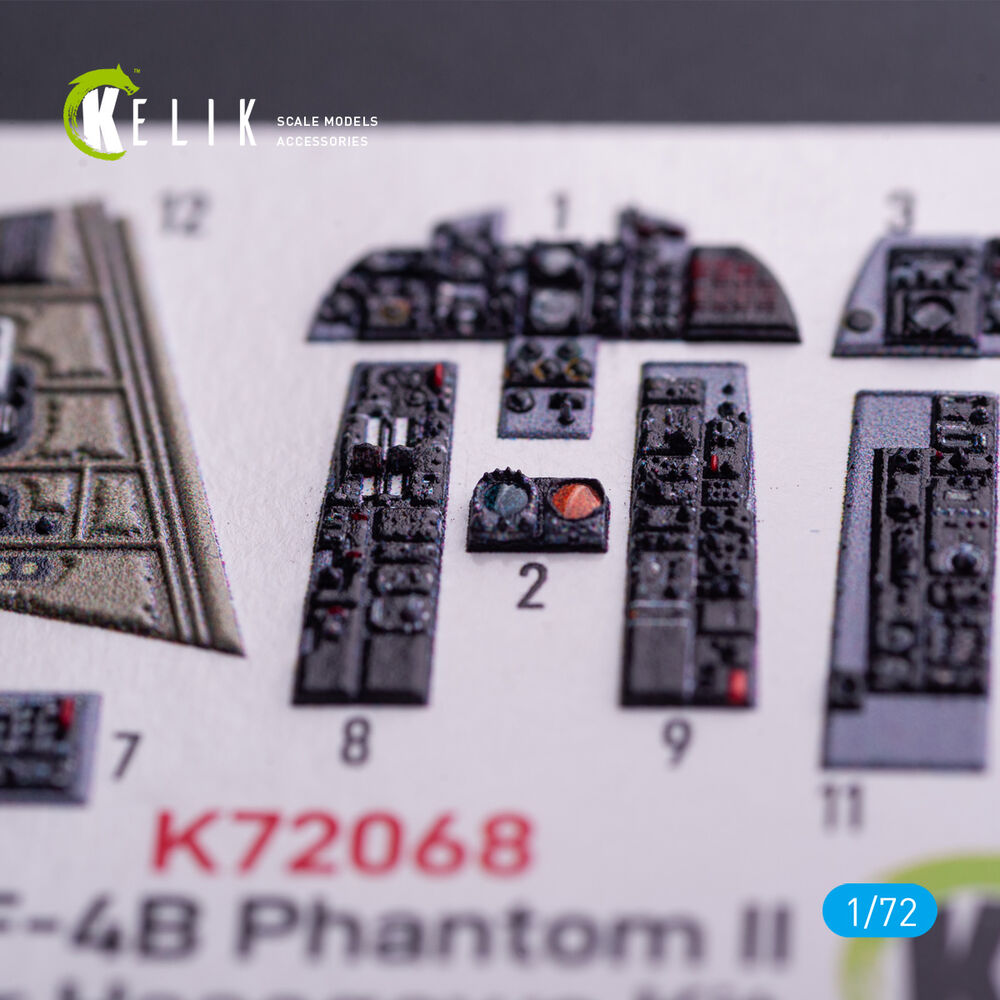 RF-4B - interior 3D decals for Hasegawa kit