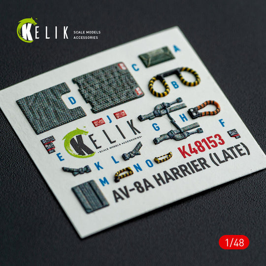 AV-8A HARRIER (Late) - interior 3D decals for Kinetic kit