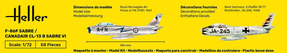 STARTER KIT F-86F Sabre / Canadair CL-13 B Sabre VI