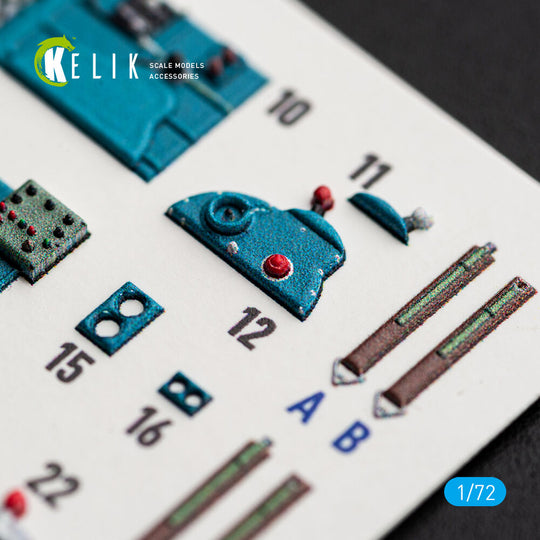 J1N1-S Gekko - interior 3D decals for Fujimi / Hobby 2000