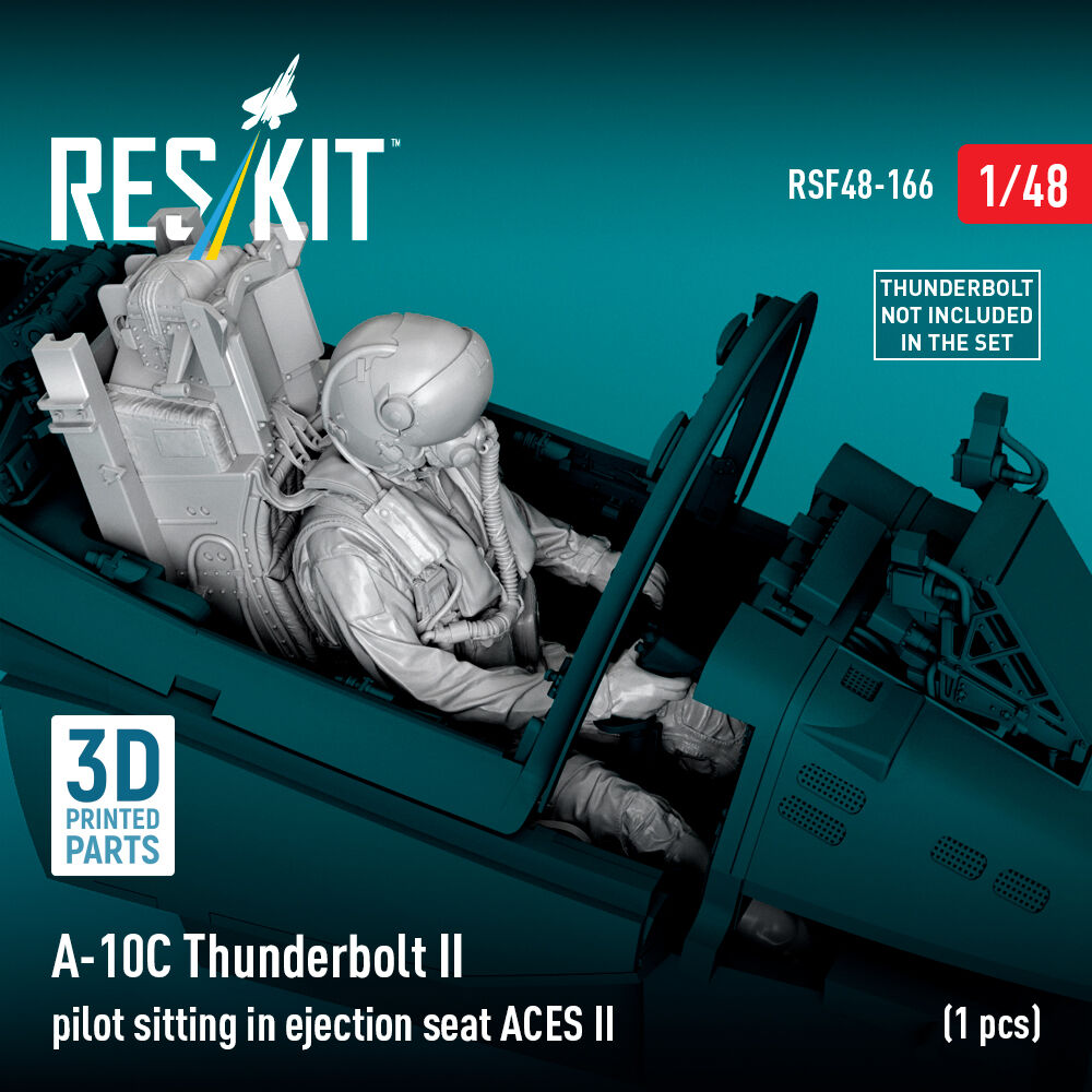 A-10C Thunderbolt II pilot sitting in ejection seat ACES II (1 pcs) (3D Printed)