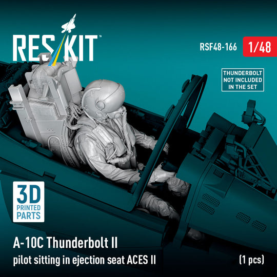 A-10C Thunderbolt II pilot sitting in ejection seat ACES II (1 pcs) (3D Printed)