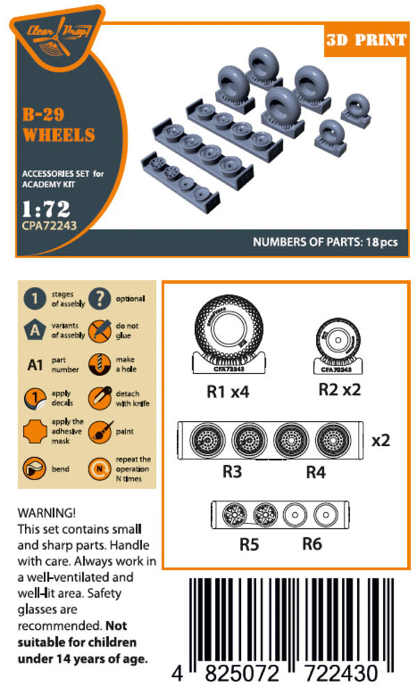 B-29 Wheels set (weighted)