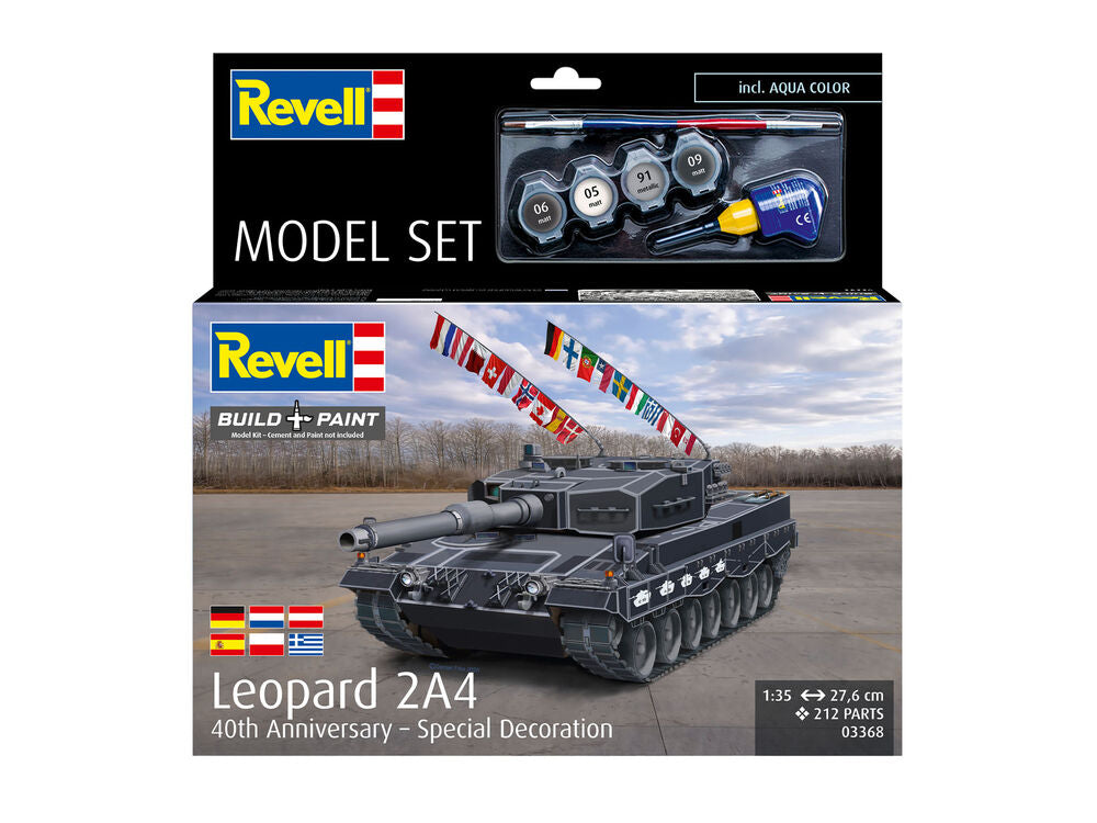 Model Set Leopard 2A4 - Special Decoration 40th An