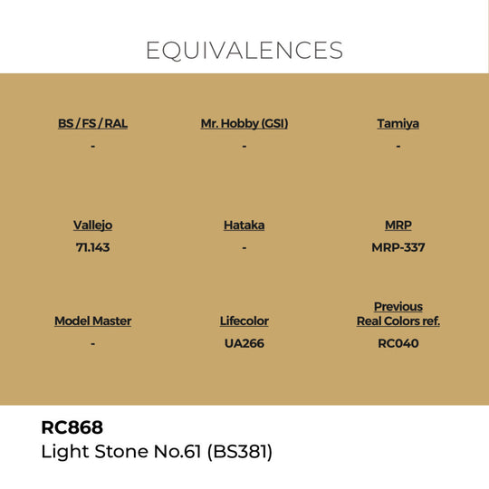 Real Colors: Light Stone No.61 (BS381) 17 ml.
