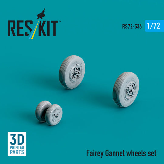 Fairey Gannet wheels set (3D Printed)