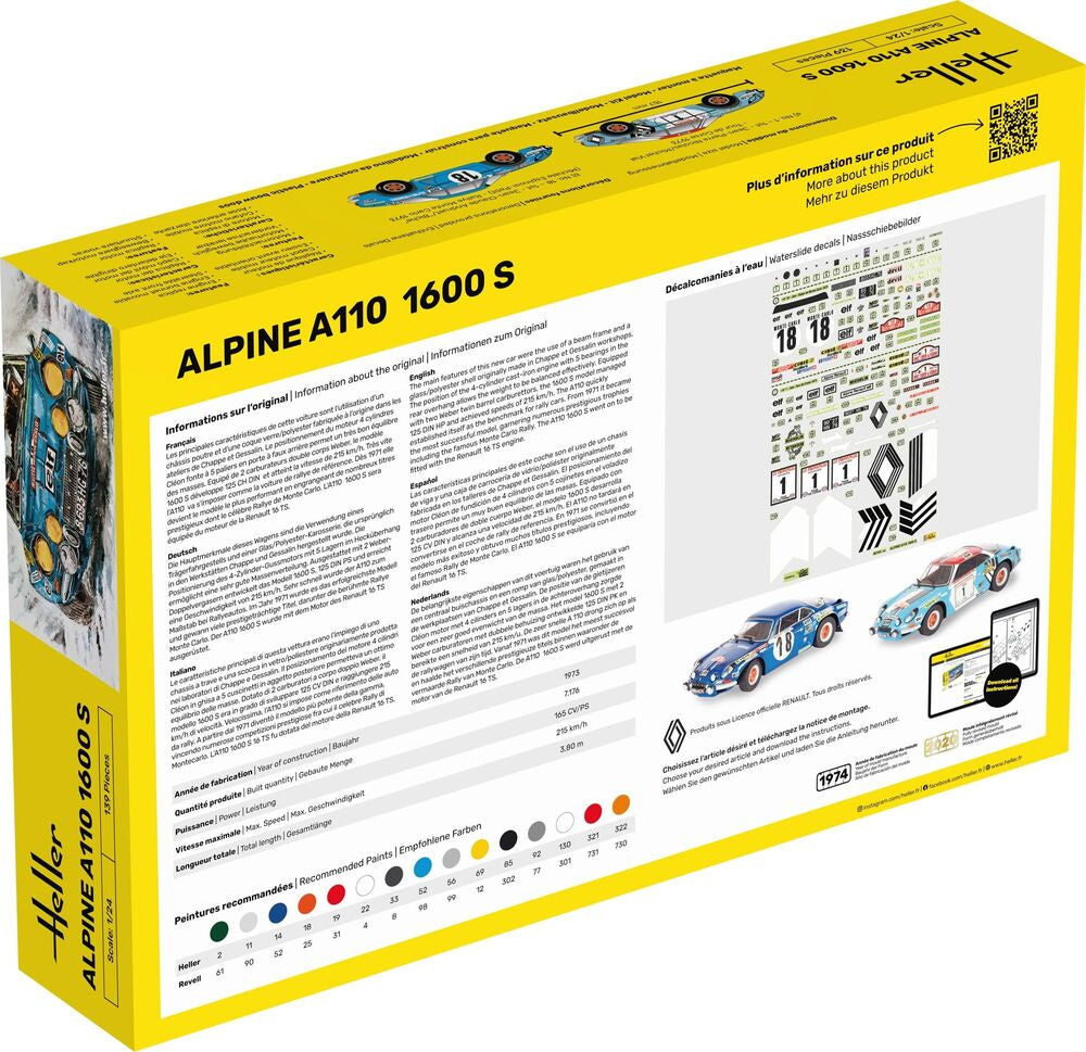 STARTER KIT Alpine A110 (1600S)