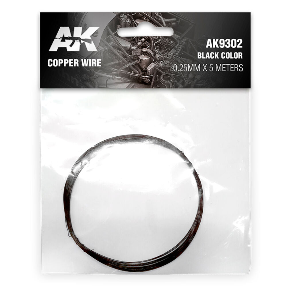 Copper Wire 0.25mm x 5 meters BLACK COLOR