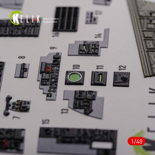 F-4J Phantom II interior 3D decals for Academy kit