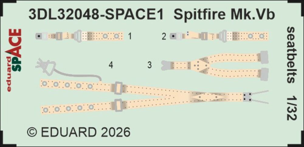 Spitfire Mk.Vb seatbelts SPACE for Kotare