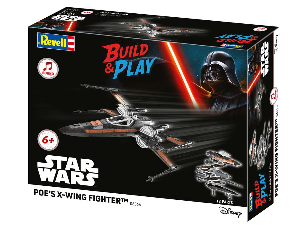 Poe's X-Wing Fighter (w/Sound): Build & Play
