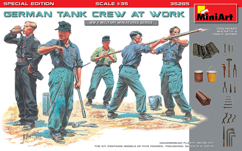 German Tank Crew at Work. Special Edition