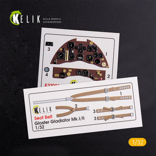 Gloster Gladiator Mk.II interior 3D decals for ICM kit