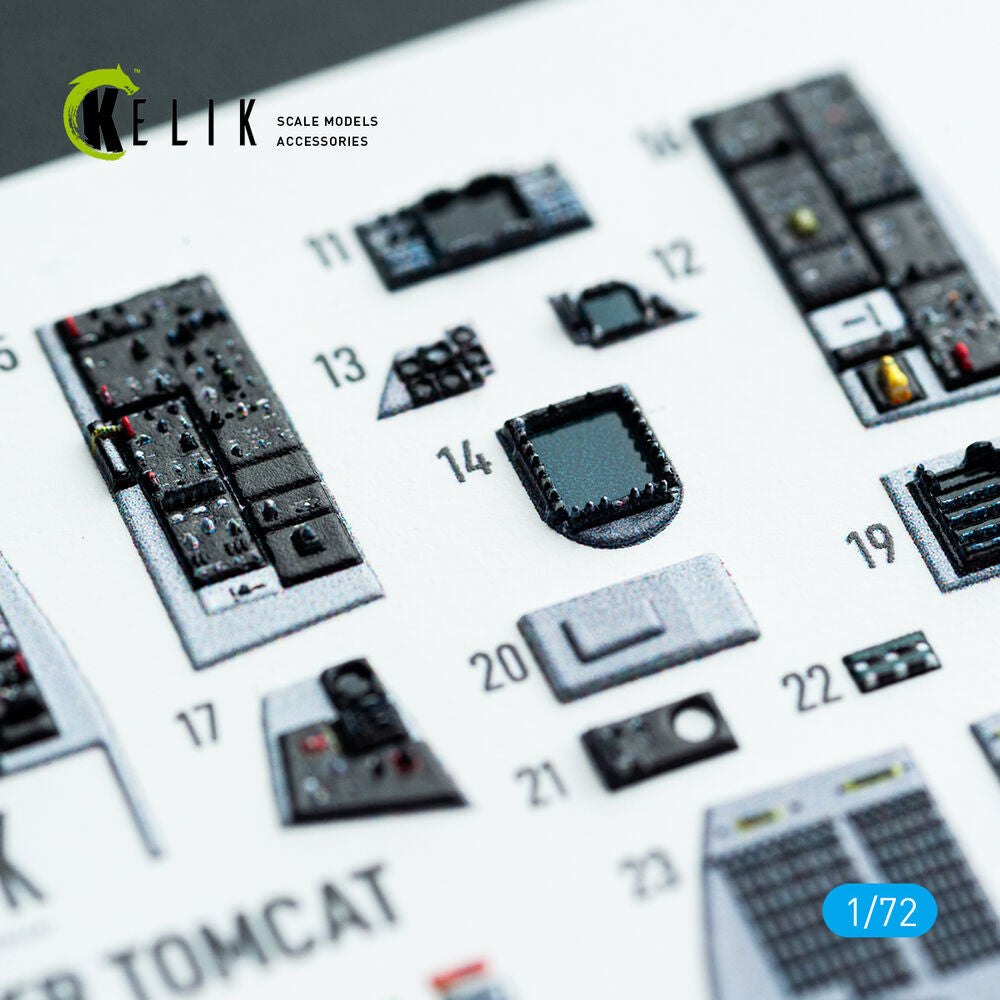 F-14D Super Tomcat - interior 3D decals for HobbyBoss kit