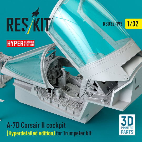 A-7D Corsair II cockpit (Hyperdetailed edition) for Trumpeter kit (3D Printed)