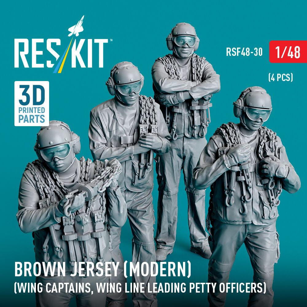 Brown jersey (modern) (Wing Captains, Wing Line Leading Petty Officers) (4 pcs) (3D Printed)