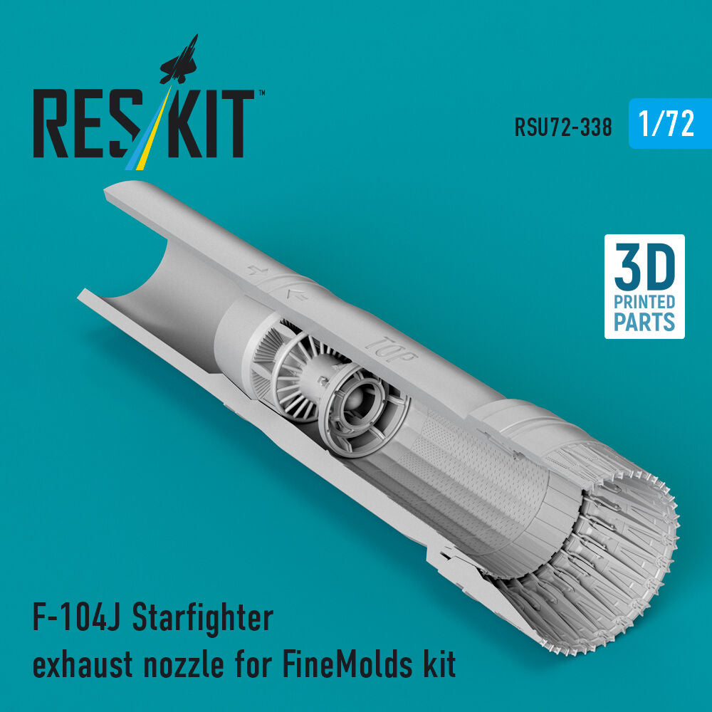 F-104J Starfighter exhaust nozzle (3D Printed) for Fine Molds