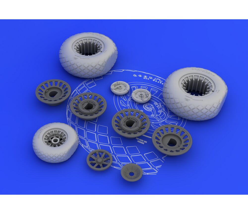 B-25H/J wheels for HK Models