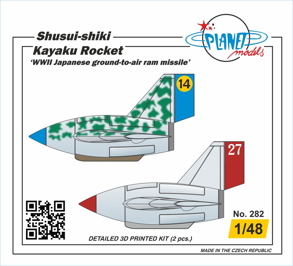 Shusui-shiki Kayaku Rocket ‘WWII Japanese ground-to-air ram missile’ 2 pcs 1/48
