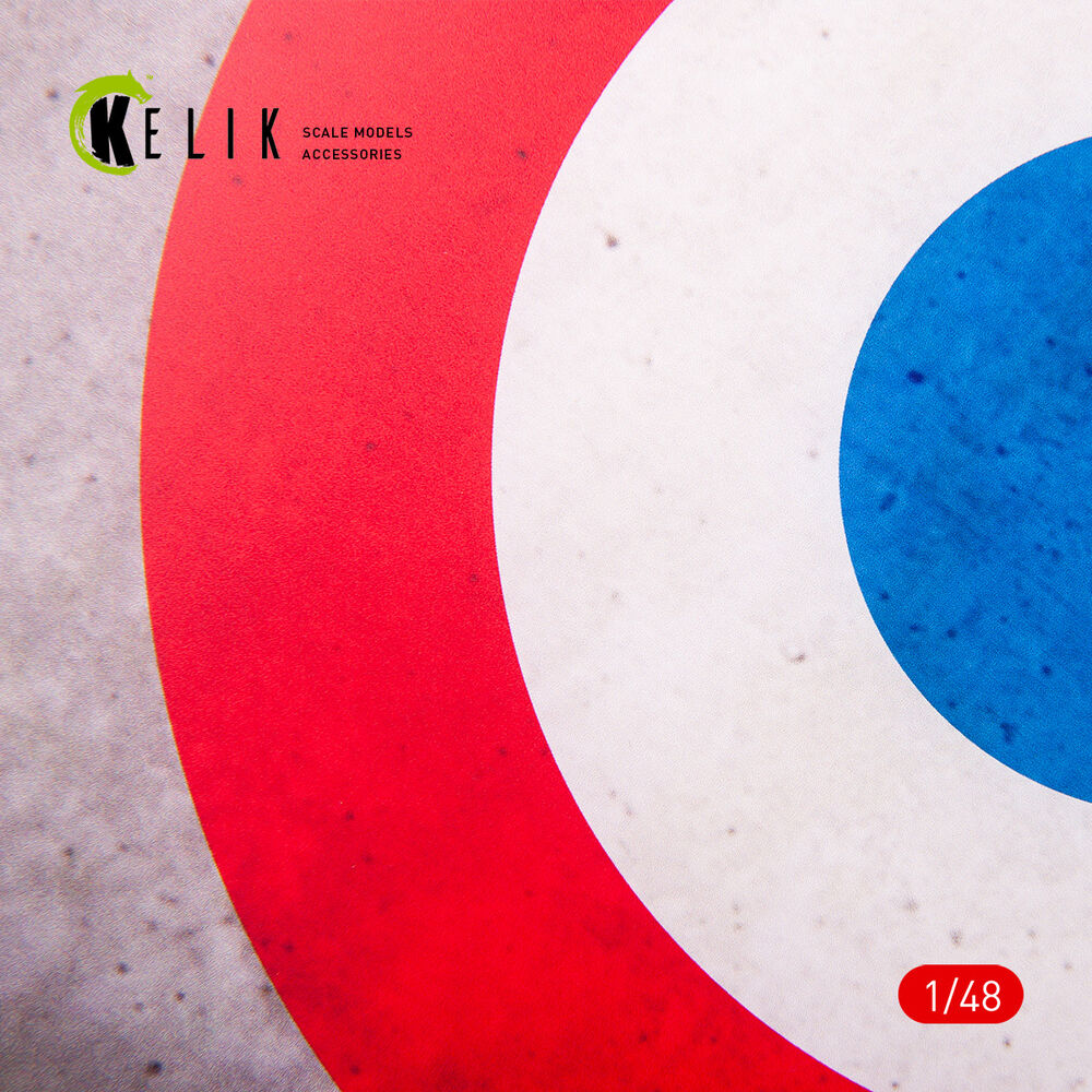 France Roundel - Acrylic 3 mm (240 x 240 mm) (190g) (1/72 - 1/48)