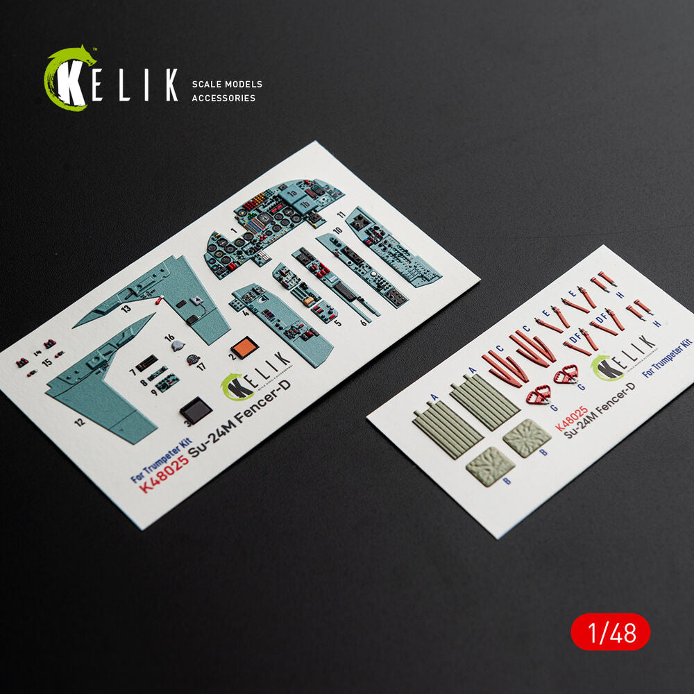 SU-24 interior 3D decals for Trumpeter kit