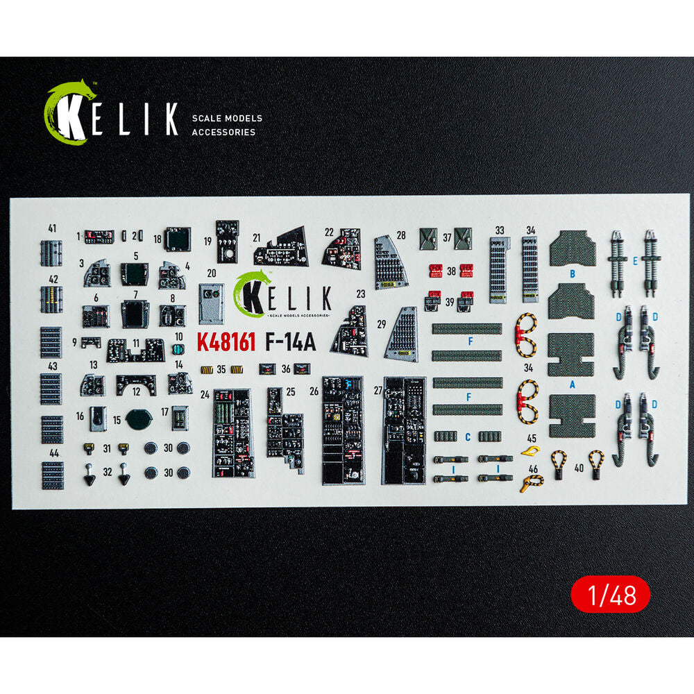 F-14A - interior 3D decals for GWH kit
