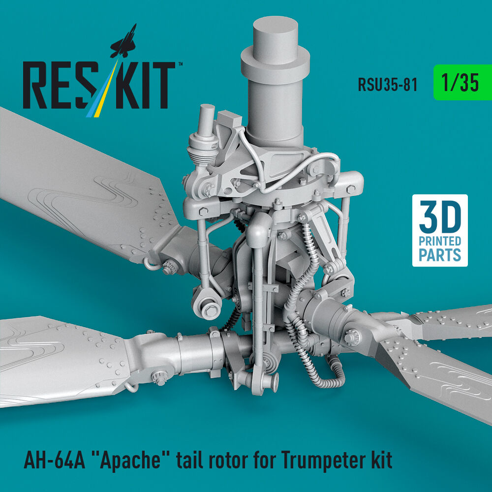 AH-64A Apache tail rotor for Trumpeter kit (3D Printed)