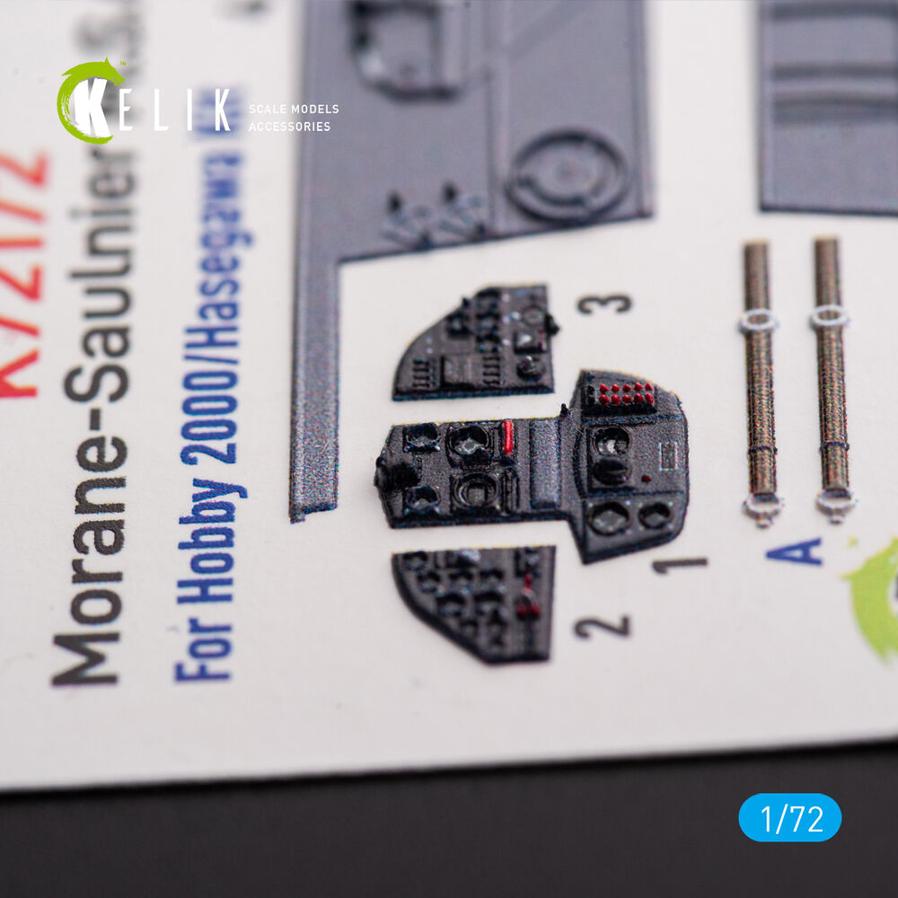 Morane-Saulnier M.S.406 - interior 3D decals for Hobby 2000/Hasegawa kit