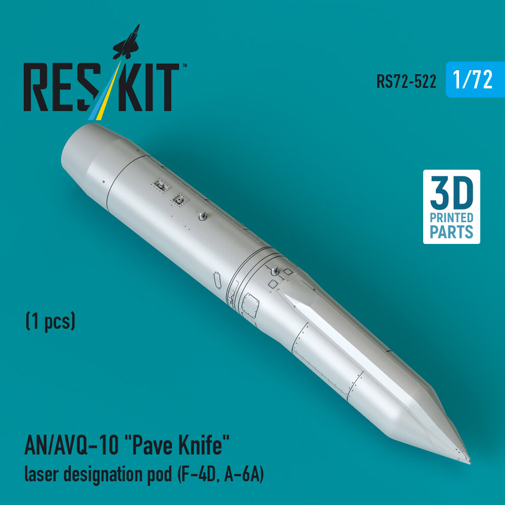 AN/AVQ-10 Pave Knife laser designation pod (1 pcs) (F-4D, A-6A) (3D Printed)