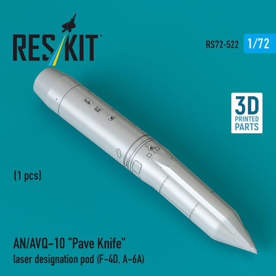 AN/AVQ-10 Pave Knife laser designation pod (1 pcs) (F-4D, A-6A) (3D Printed)