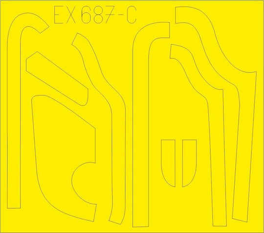 B-17G antiglare panels (DL & BO production) for HKM
