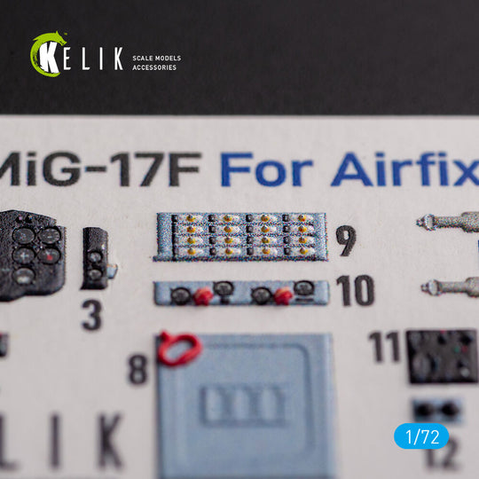 Mig-17 Fresco (Shenyang J5) - interior 3D decals for Airfix kit