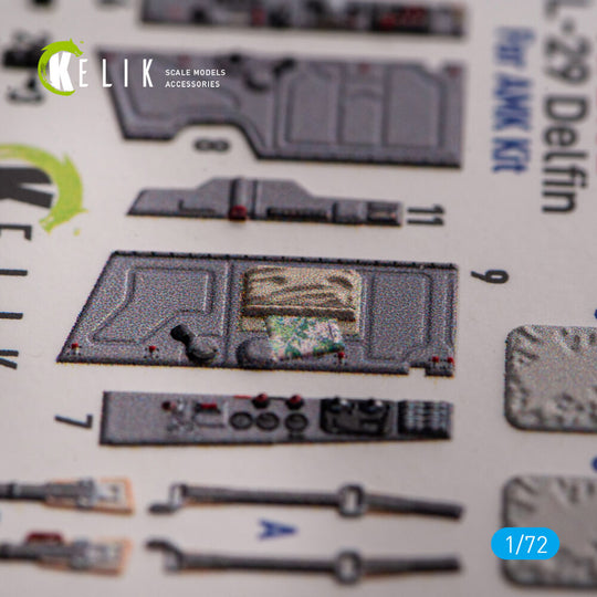 L-29 Delfin - interior 3D decals for AMK kit