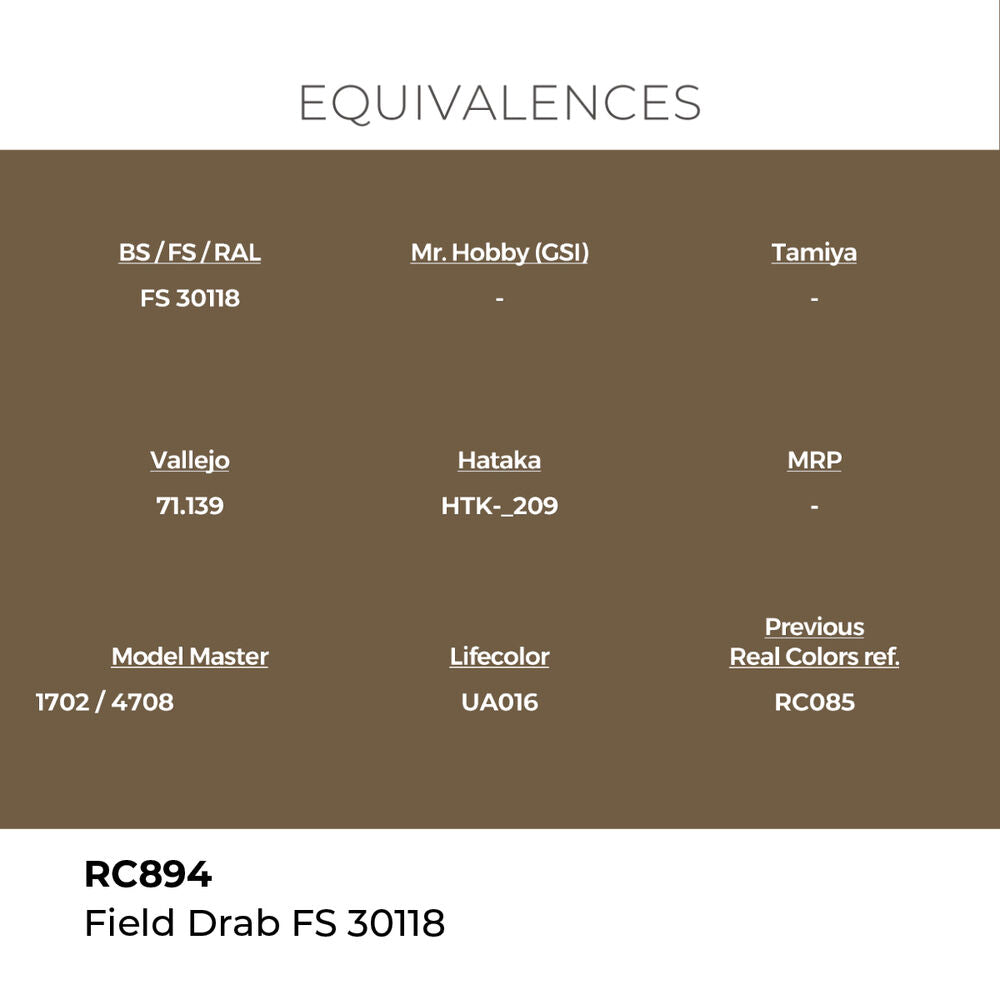 Real Colors: Field Drab FS 30118 17 ml.
