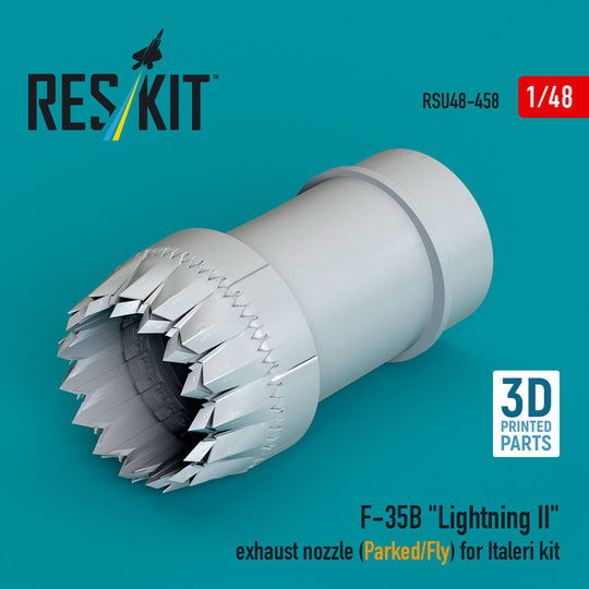 F-35B Lightning II exhaust nozzle (Parked/Fly) for Italeri kit (3D printed)