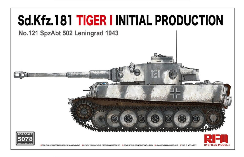 Sd.KfZ.181Tiger I initial production No.121 with workable track links
No 121