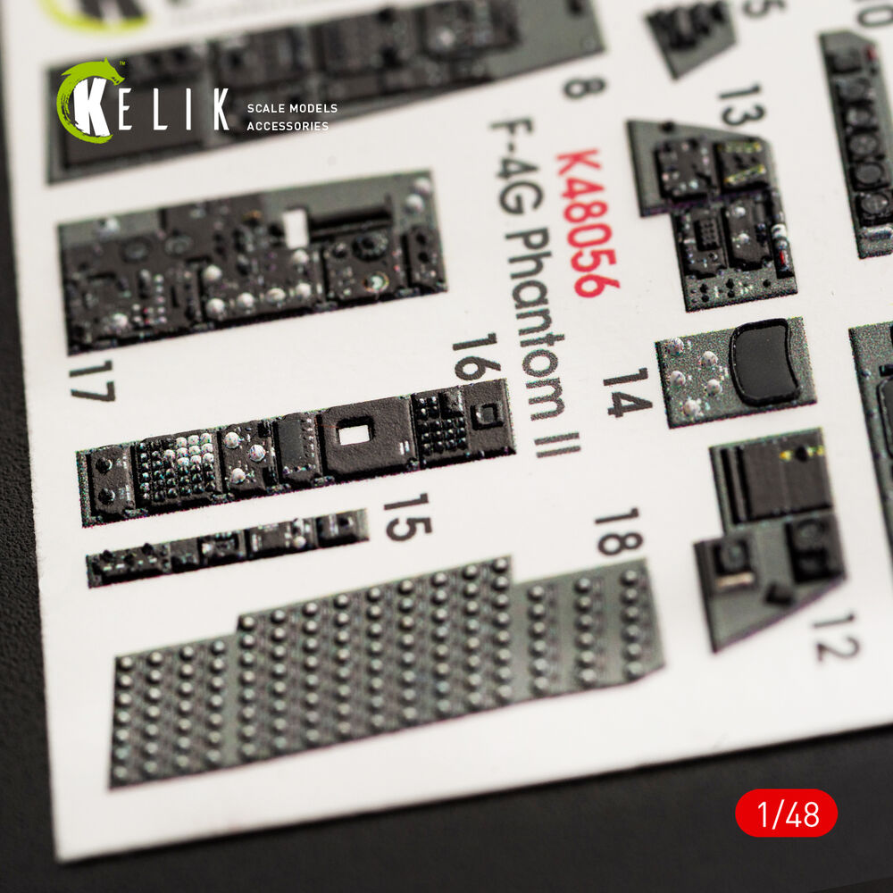 F-4G interior 3D decals for Meng kit