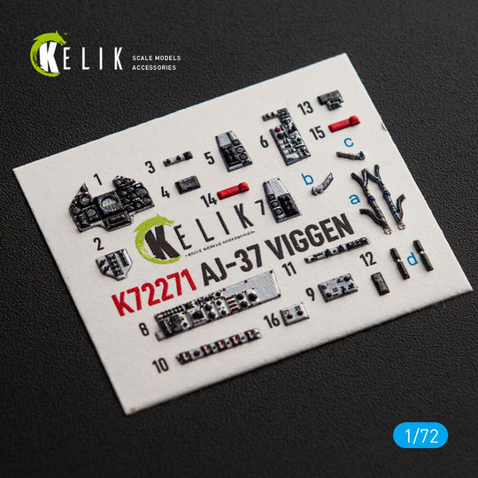 AJ-37 Viggen - interior 3D decals for Special Hobby