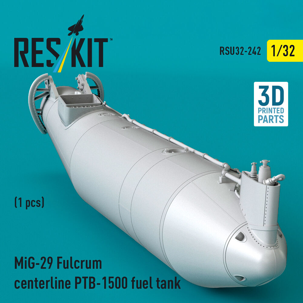 MiG-29 Fulcrum centerline PTB-1500 fuel tank (1 pcs) (3D Printed)