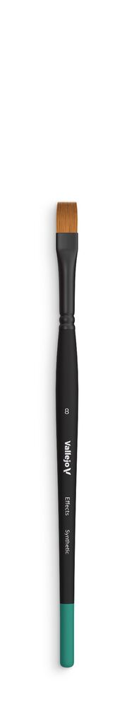 Flat Rectangular Synthetic Brush No. 8
