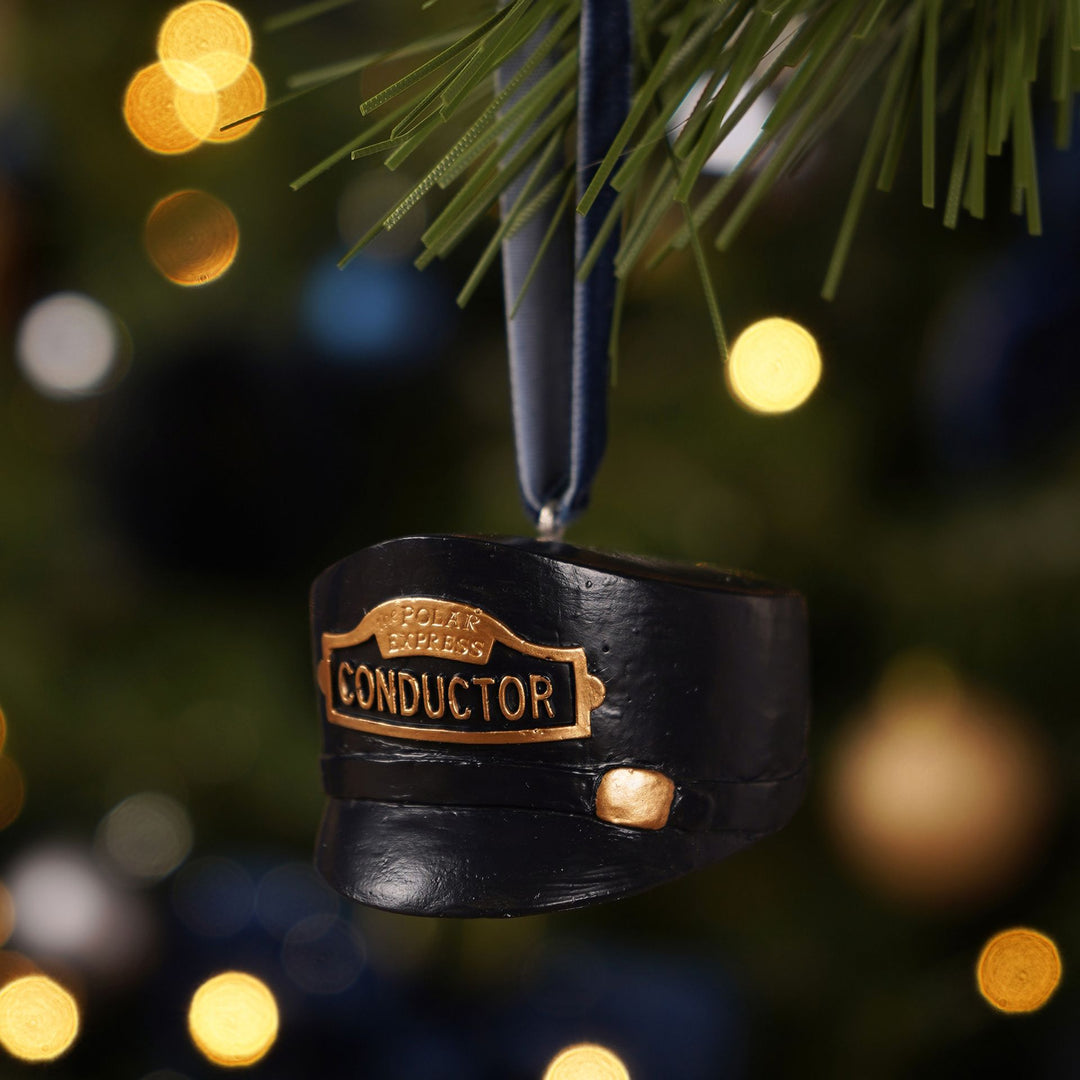 Warner Bros Polar Express Conductors Hat Hanging Tree Decoration