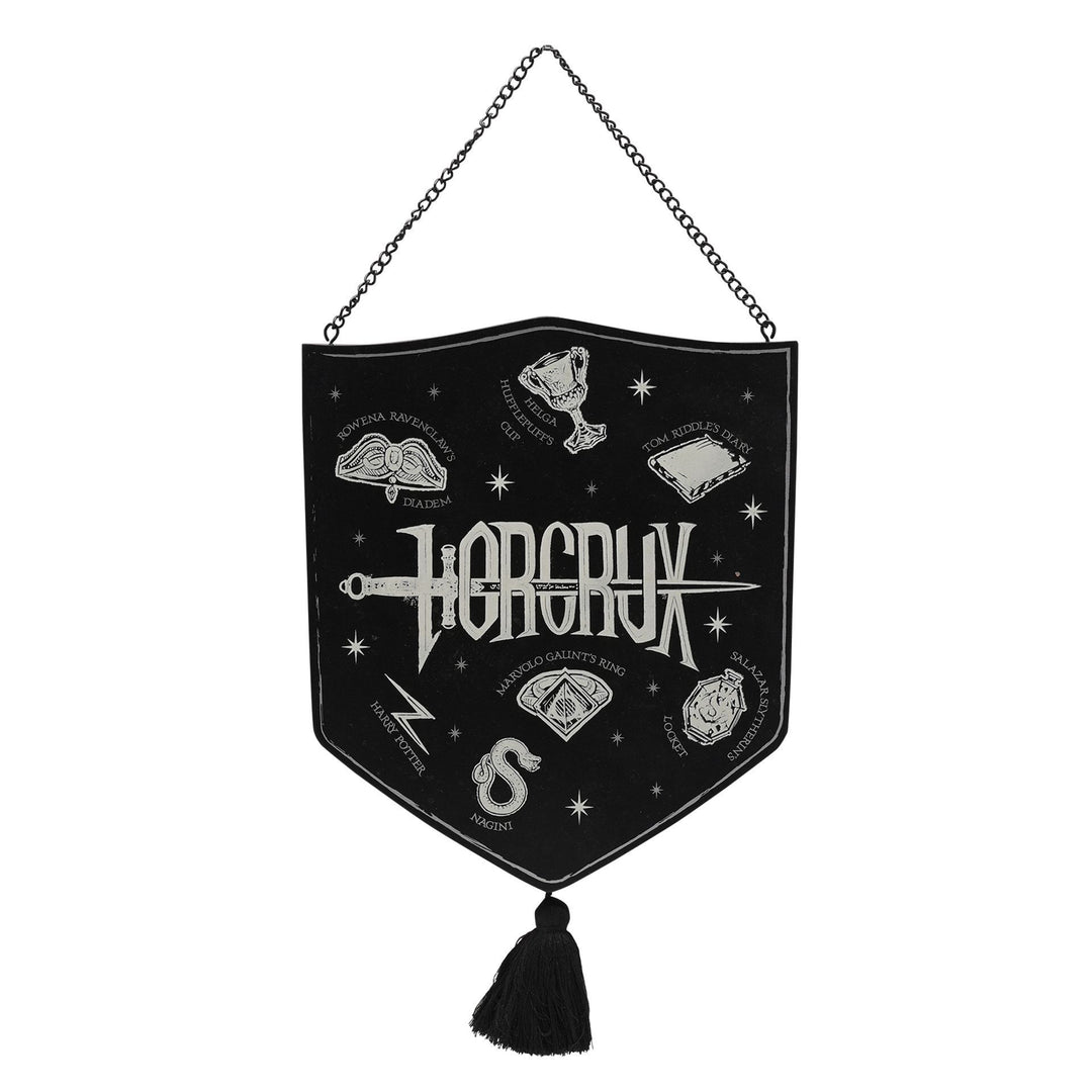Warner Bros Harry Potter Dark Arts Glow In The Dark Wooden Plaque - Horcrux
