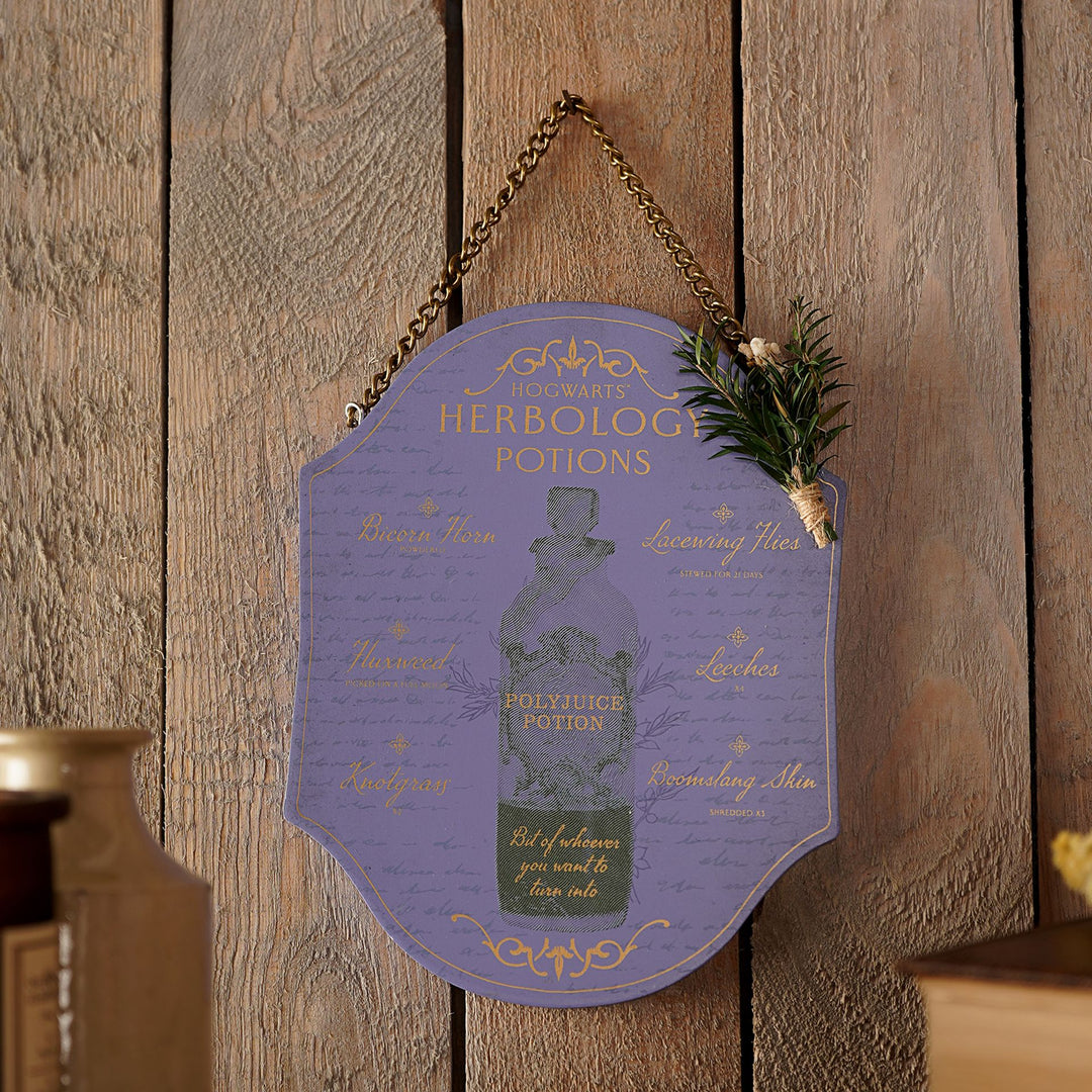 Warner Bros Harry Potter Herbology Plaque - Polyjuice