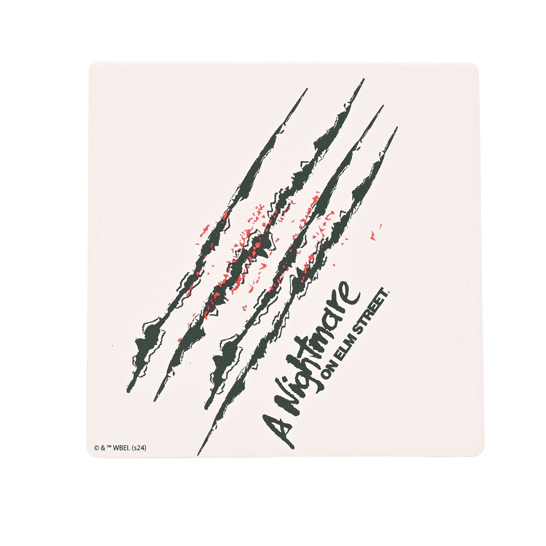 Warner Bros Nightmare on Elm Street Square Coaster - Freddy Krueger Slash