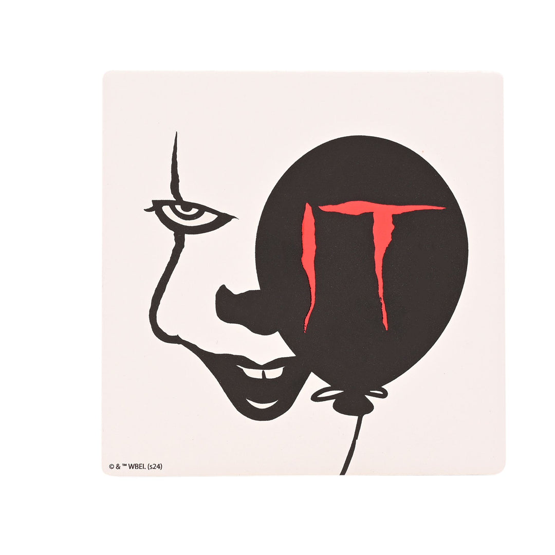 Warner Bros IT Square Coaster - Pennywise Face and Balloon