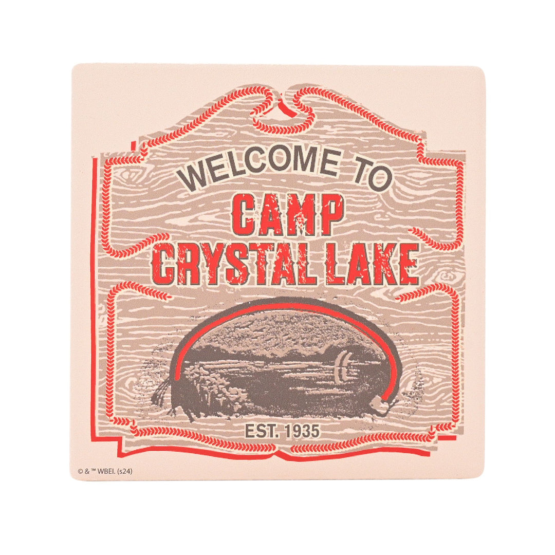 Warner Bros Friday 13th Square Coaster - Camp Crystal Lake