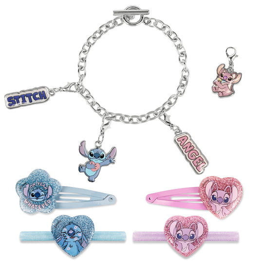 STITCH - Bracelet Set with Charms + Hair Accessories