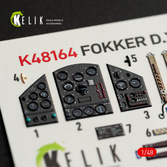 FOKKER D.XXI - interior 3D decals for Special Hobby kit