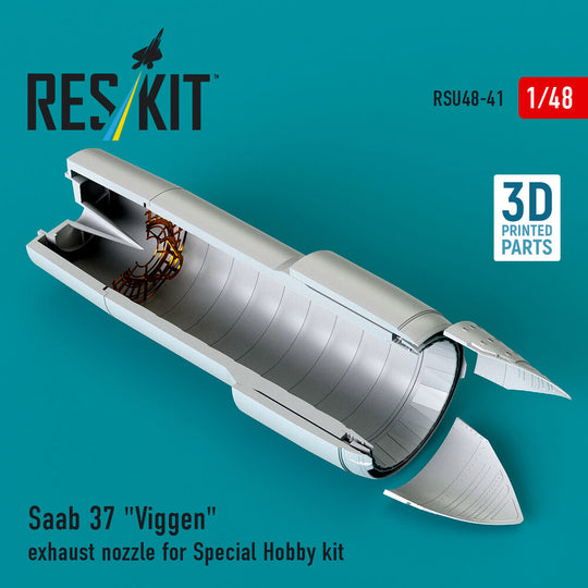 Saab 37 Viggen exhaust nozzle for Special Hobby kit (3D Printed)