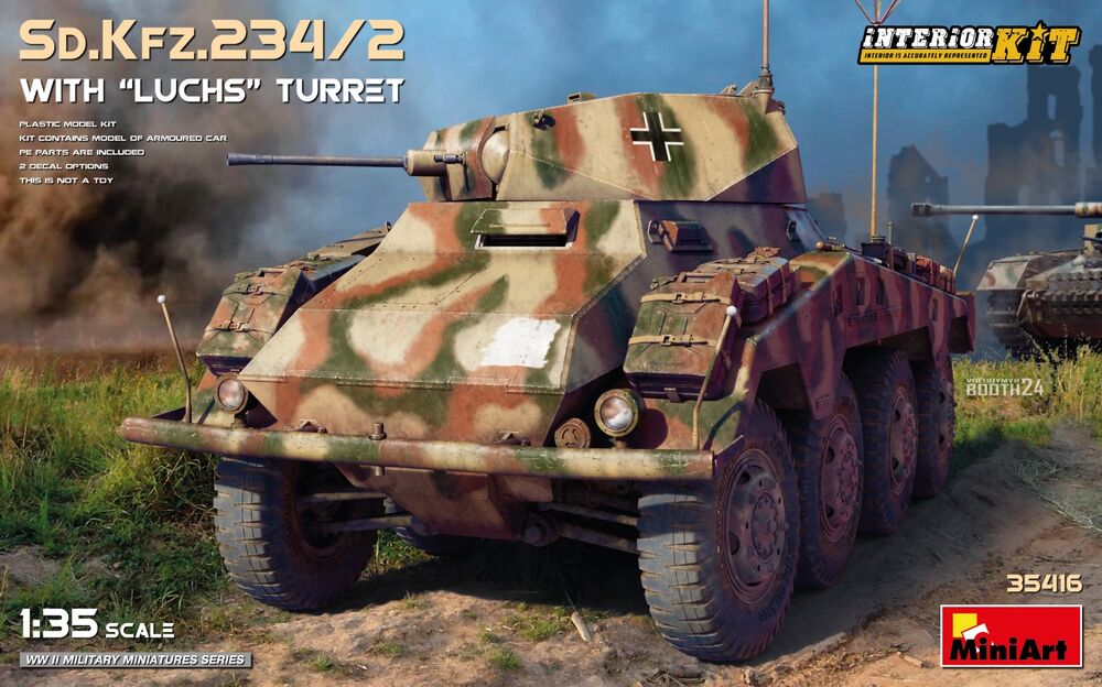 Sd.Kfz.234/2 with “Luchs” Turret. Interior Kit
